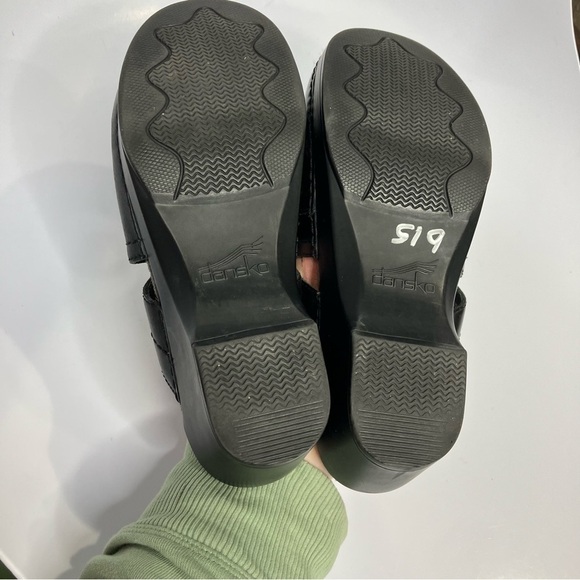 Dansko black leather mules clogs size 37 - Picture 7 of 9